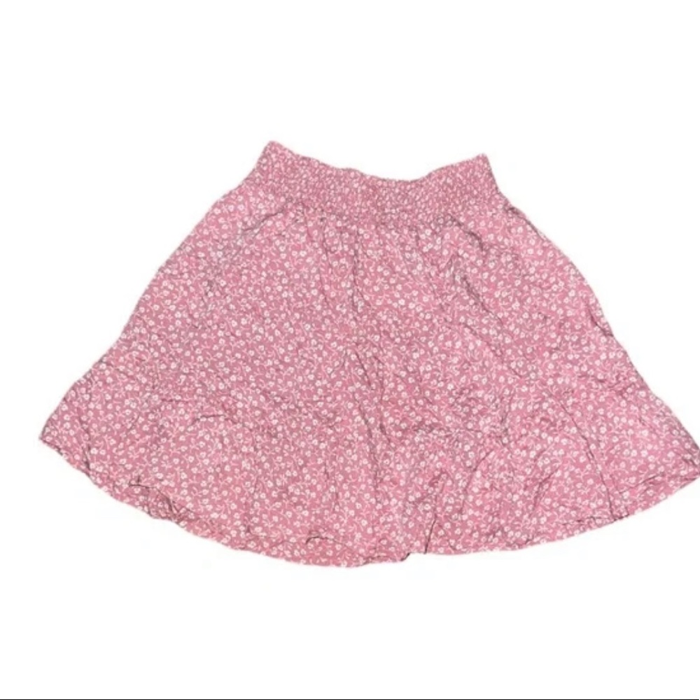 Hollister Ultra High-Rise Pink Floral Skirt